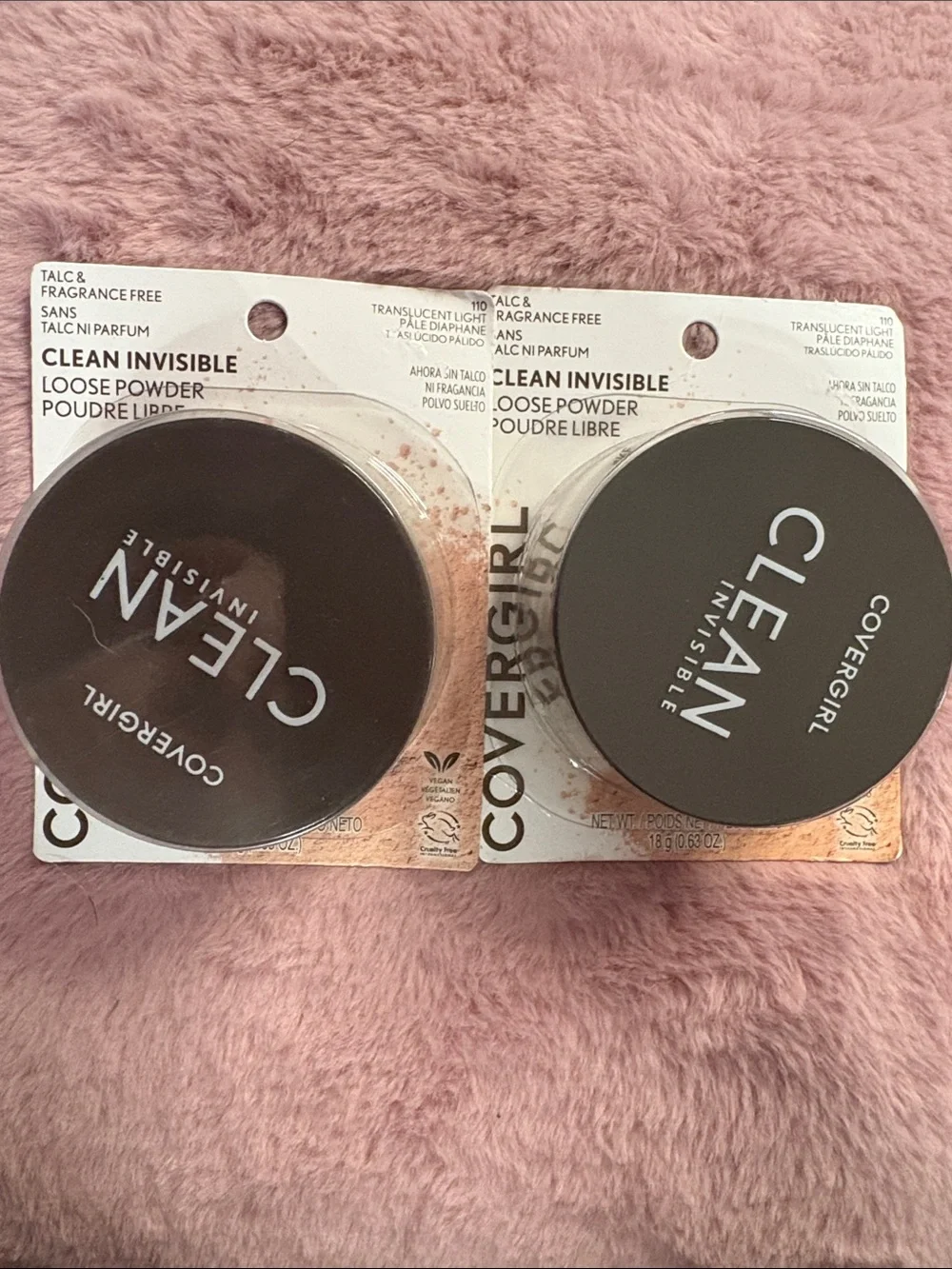 COVERGIRL  Clean Invisible, Loose Powder, 110 Translucent Light - Bundle of Two